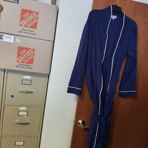 New ! Alexander Del Rossa Men's BathRobe Navy Blue Size M
